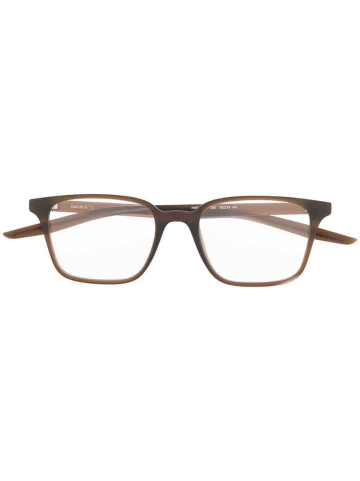 Nike 7126 Square-frame Sunglasses - Brown