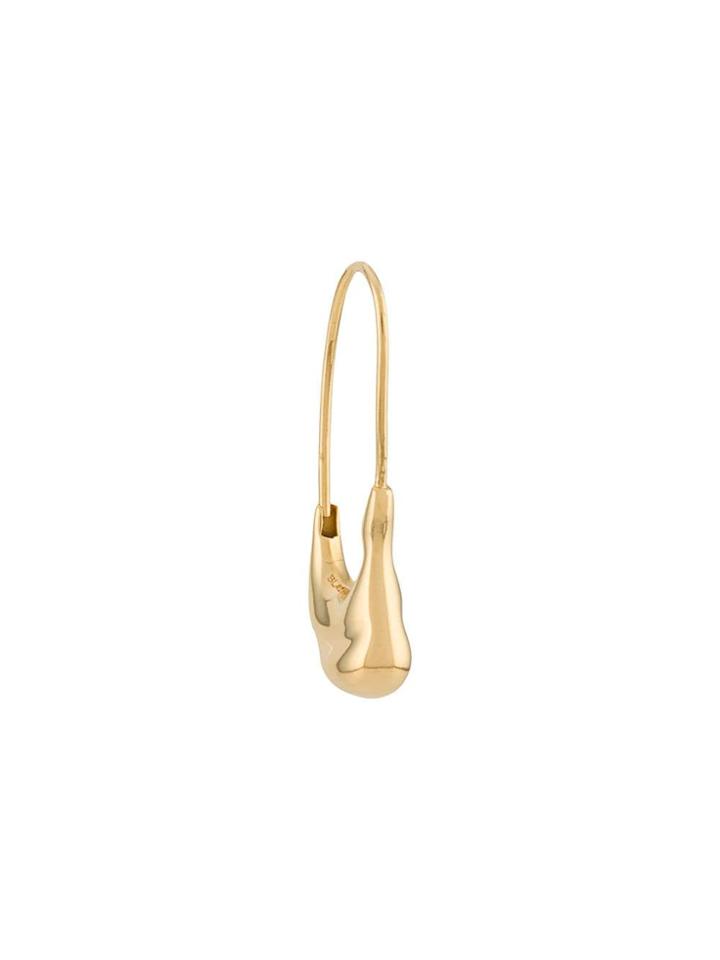 Maria Black Pebble Mini Earring - Gold