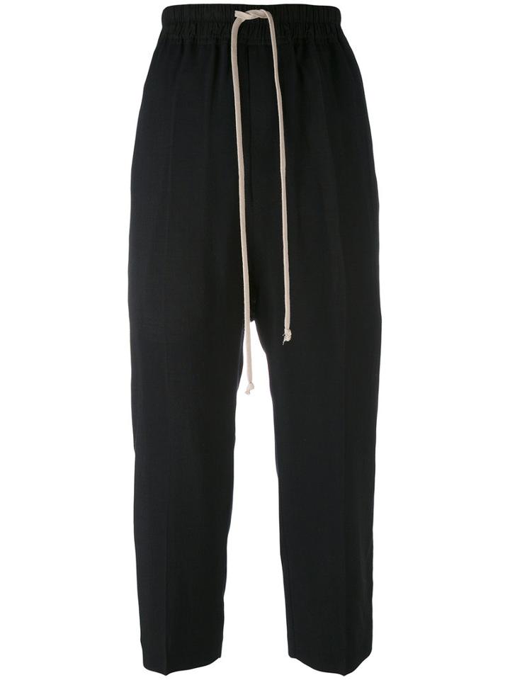 Rick Owens - Track Trousers - Men - Silk/cotton/cupro/wool - 48, Black, Silk/cotton/cupro/wool