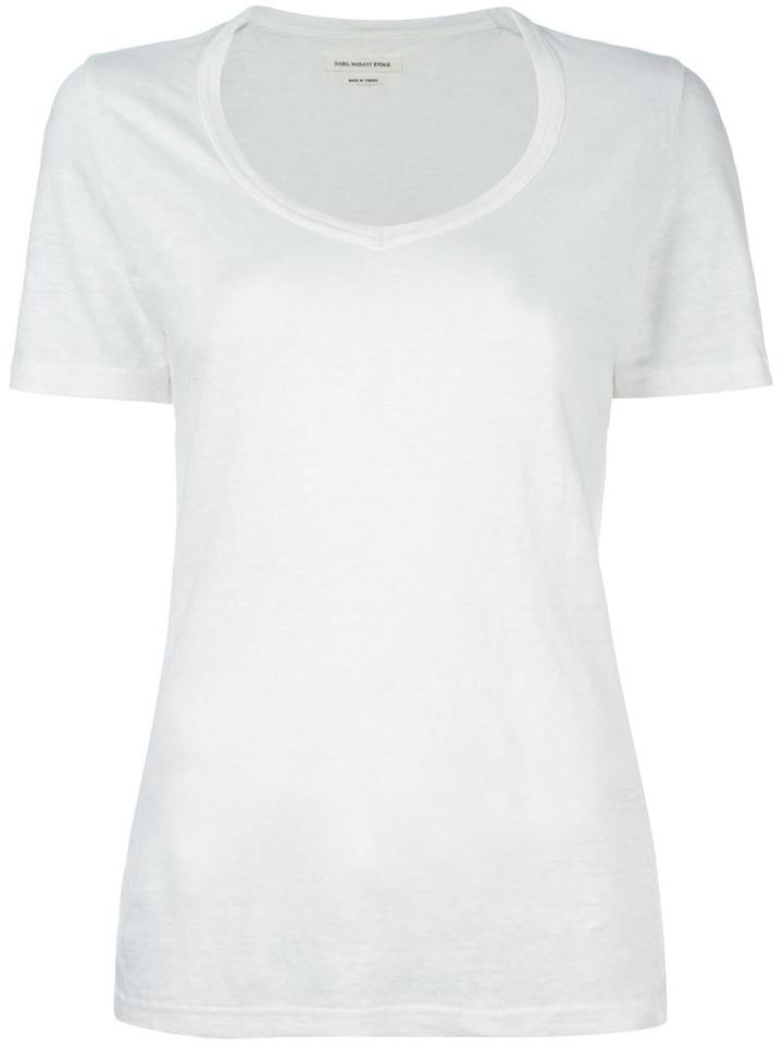 Isabel Marant Étoile 'kid' T-shirt, Size: Xs, White, Linen/flax