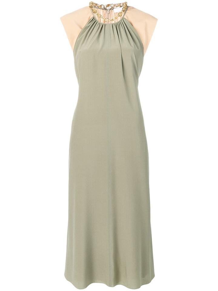 Chloé Sleeveless Chain Dress - Green