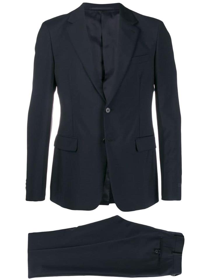 Prada Single-breasted Tailored Suit - Black