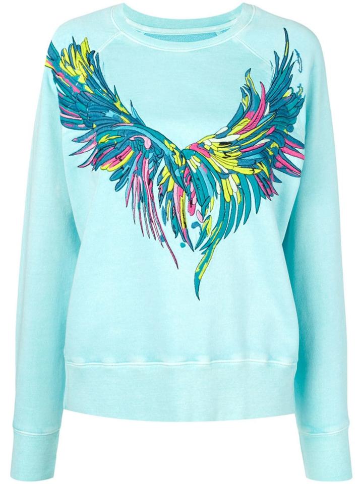 Zadig & Voltaire Overdyed Wings Sweatshirt - Blue