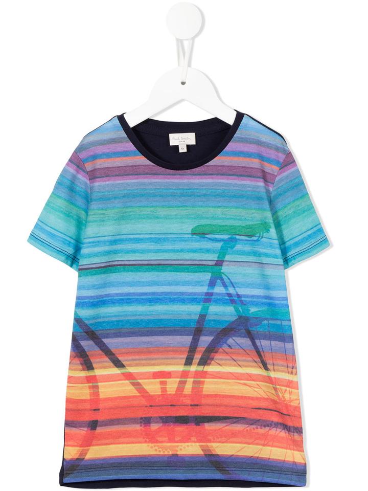 Paul Smith Junior Bicycle Print T-shirt, Boy's, Size: 10 Yrs