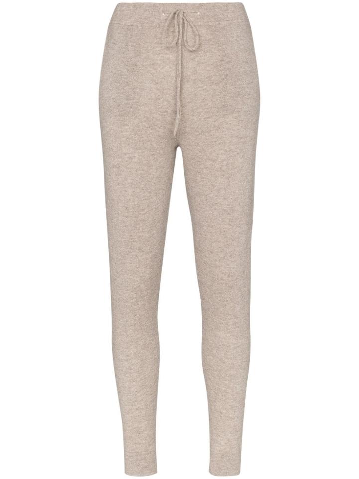 Le Kasha Kenya Skinny Cashmere Joggers - Brown