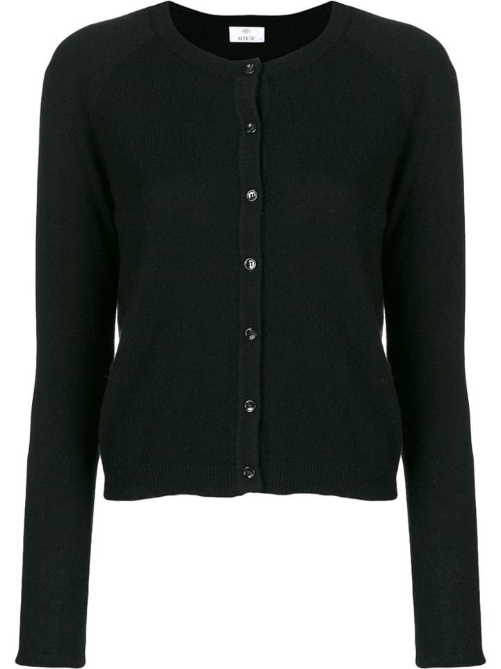 Allude Knitted Cardigan - Black