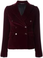 Tagliatore 'magda' Blazer, Women's, Size: 40, Red, Cotton/cupro