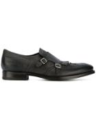 Henderson Baracco Classic Monk Shoes - Grey