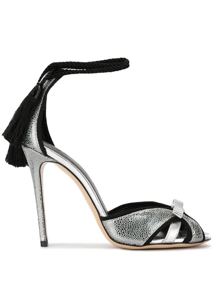 Aleksander Siradekian Donna Tassel Sandals - Silver