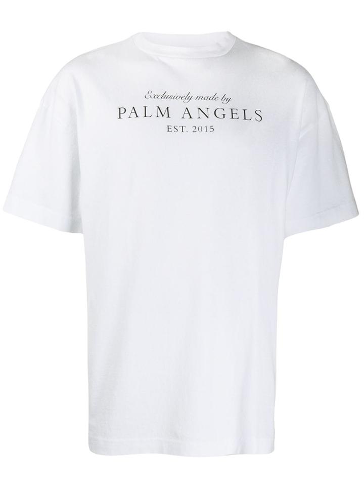 Palm Angels Crew Neck T-shirt - White