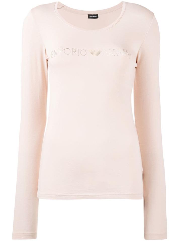 Emporio Armani Longsleeved Jersey - Nude & Neutrals