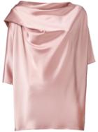 Gianluca Capannolo Drape Top, Women's, Size: 42, Pink/purple, Triacetate/polyester