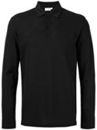 Sunspel - Longsleeved Polo Shirt - Men - Cotton - S, Black, Cotton