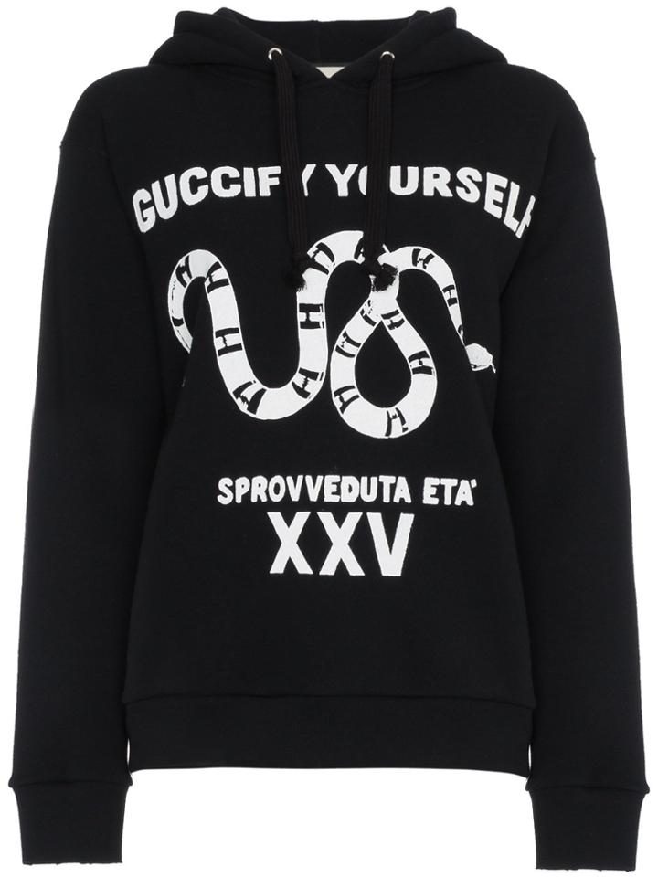 Gucci Guccify Yourself Print Hoodie - Black