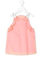 Chloé Kids - Ruffled Tank Top - Kids - Cotton - 12 Yrs, Pink/purple