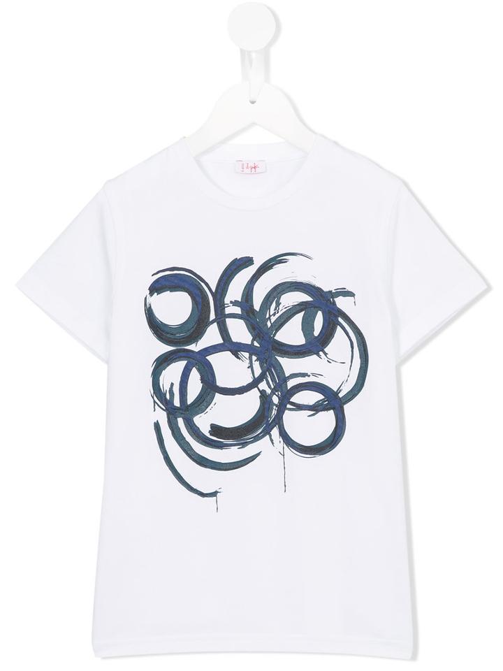 Il Gufo Printed T-shirt, Boy's, Size: 6 Yrs, White