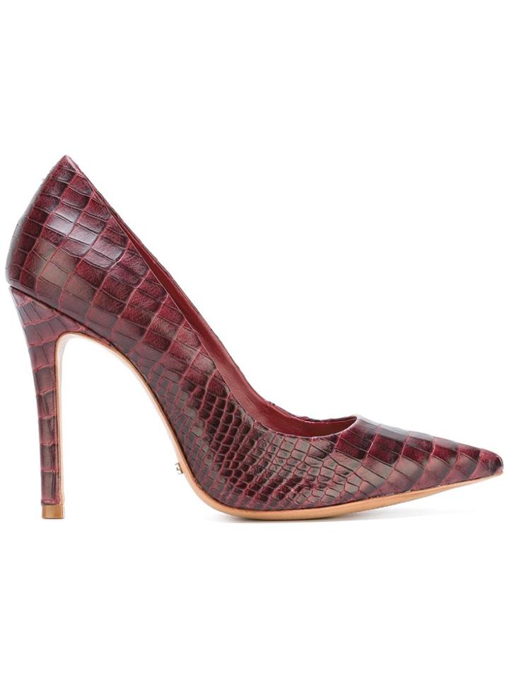 Schutz Snakeskin Effect Pumps - Red