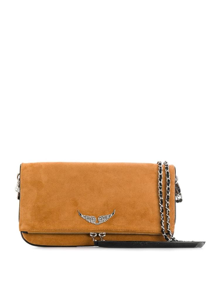 Zadig & Voltaire Patent Clutch Bag - Neutrals