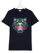 Kenzo Kids Teen Tiger T-shirt - Blue