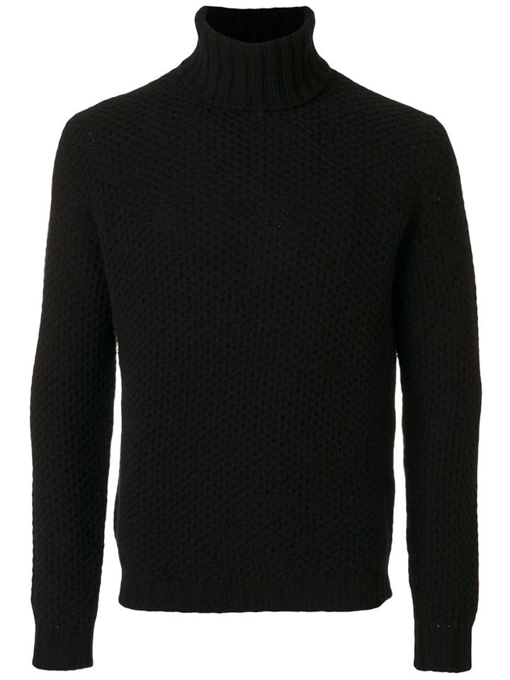 Mp Massimo Piombo Turtleneck Jumper - Black