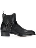 Alexander Mcqueen Cuban Heel Boots - Black