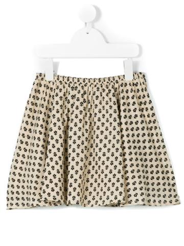 Emile Et Ida - Floral Print Skirt - Kids - Cotton - 2 Yrs, Toddler Girl's, Nude/neutrals