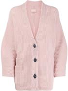 Zadig & Voltaire Austin Cable-knit Cardigan - Pink