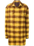 Rick Owens Check Overshirt - Yellow