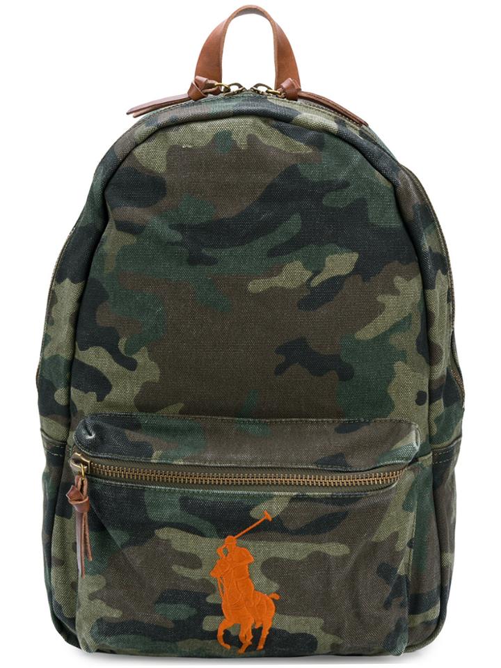 Polo Ralph Lauren Embroidered Logo Backpack - Green