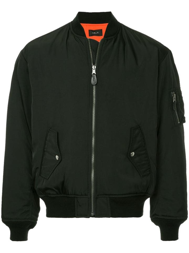 G.v.g.v. Zipped Bomber Jacket - Black