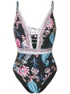 Seafolly Water Garden One Piece - Black
