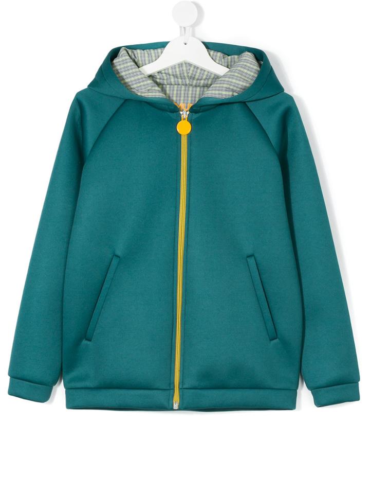 Mumofsix Robot Print Hooded Jacket - Green