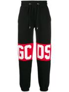 Gcds Oversized Logo Track Pants - Black