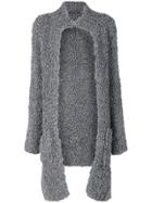Incentive! Cashmere Long Sleeve Cardi-coat - Grey