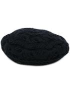 Maison Michel - Tal Beret - Women - Cashmere/wool - One Size, Black, Cashmere/wool