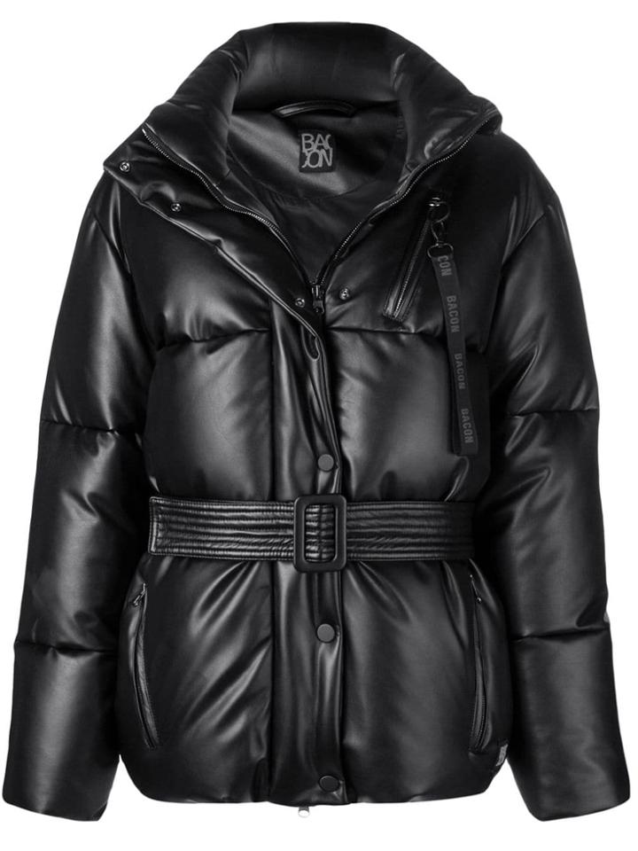 Bacon Belted Puffer Jacket - Black
