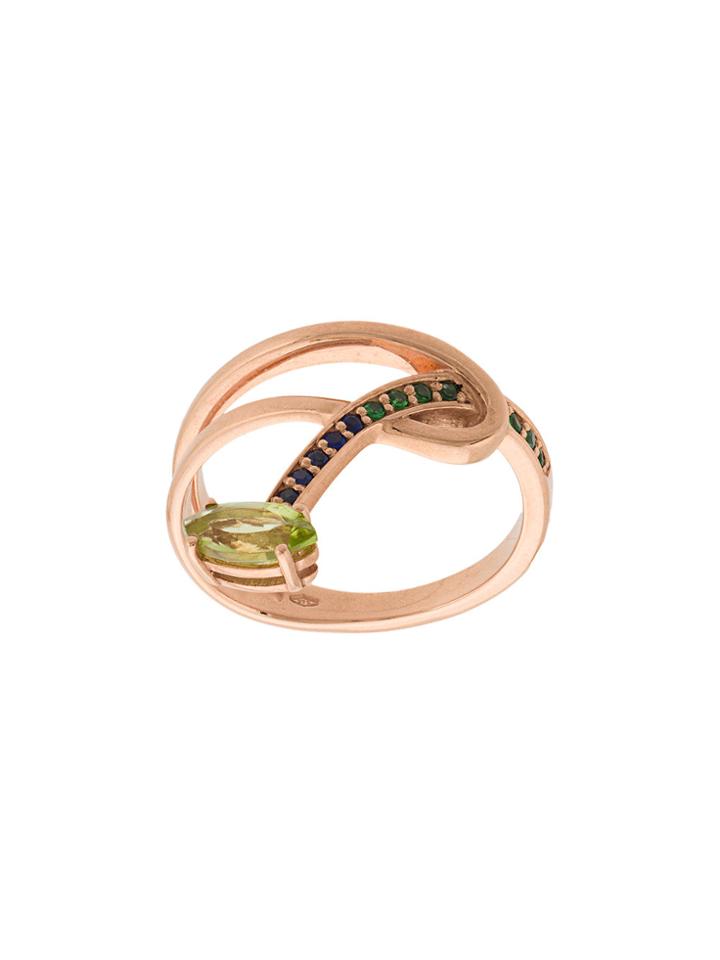 Bea Bongiasca Gloriosa Lily Hoop Stacking Ring - Metallic