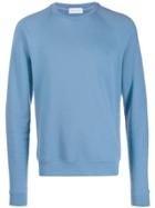 John Elliott Long-sleeve Fitted Sweatshirt - Blue