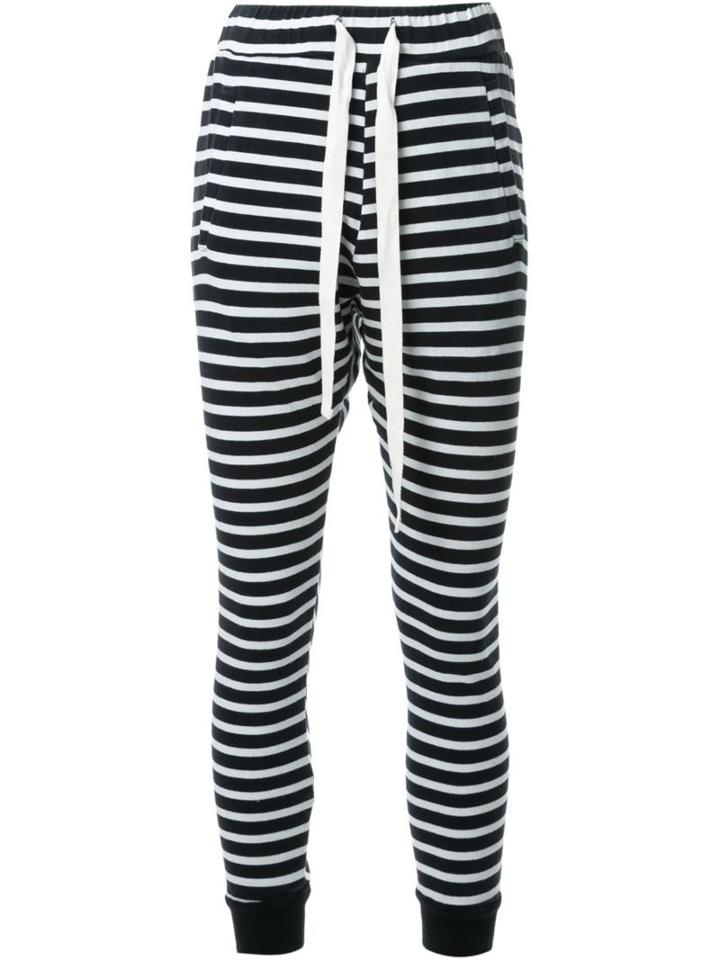 Bassike Striped Track Pants, Women's, Size: Xl, Black, Organic Cotton