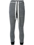 Bassike Striped Track Pants, Women's, Size: Xl, Black, Organic Cotton