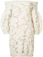 Sonia Rykiel Guipure Puff Sleeve Mini Dress, Women's, Size: Small, White, Cotton/polyamide/polyester