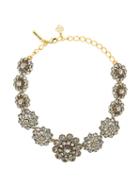 Oscar De La Renta Jeweled Necklace, Women's, Metallic