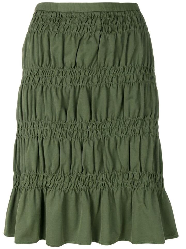Romeo Gigli Pre-owned Gathered Short Skirt - Green