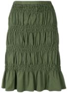 Romeo Gigli Pre-owned Gathered Short Skirt - Green