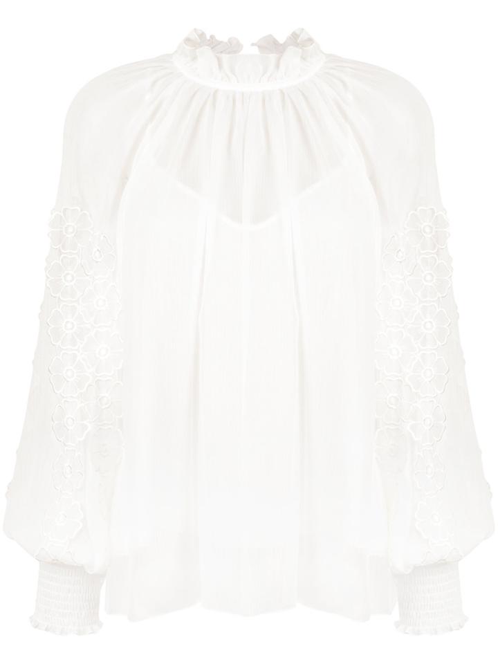 See By Chloé Frill Trim Blouse - White