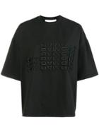 Matthew Adams Dolan Logo Embossed T-shirt - Black