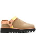 Sacai Cleated Sole Strapped Loafers - Brown