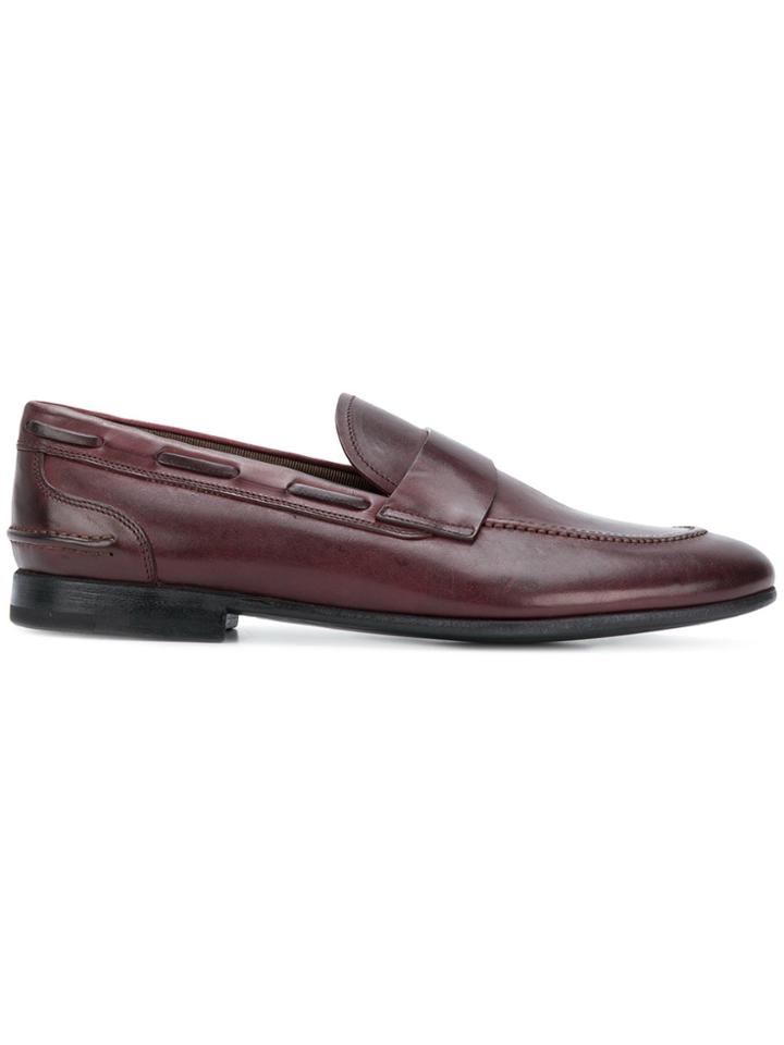 Premiata Classic Slip-on Loafers - Pink & Purple