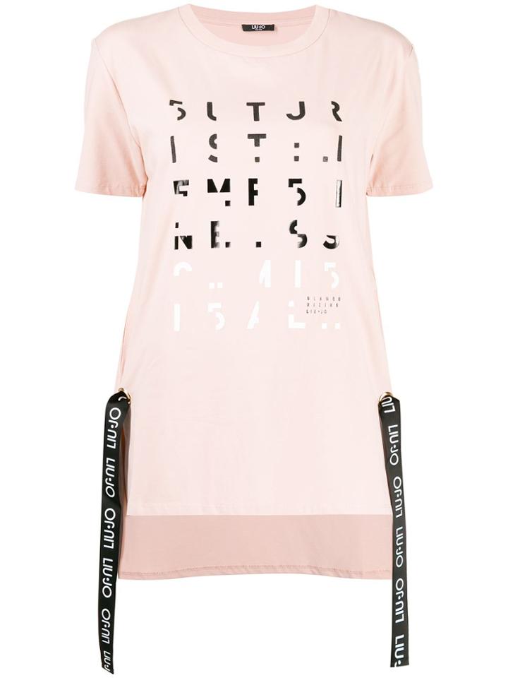 Liu Jo Printed Maxi T-shirt - Pink
