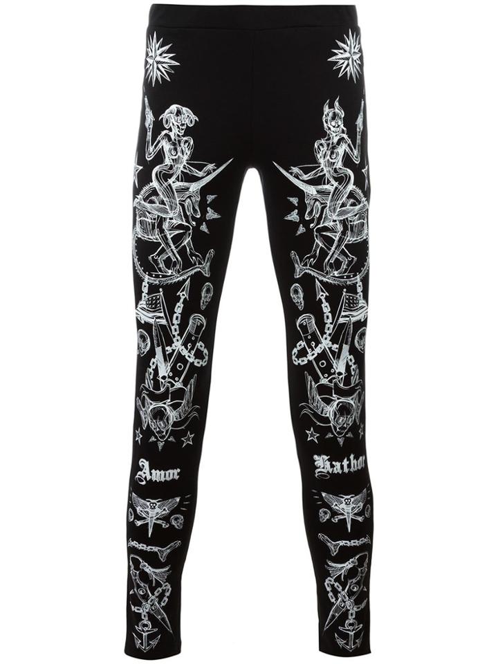 Givenchy Tattoo Print Leggings - Black